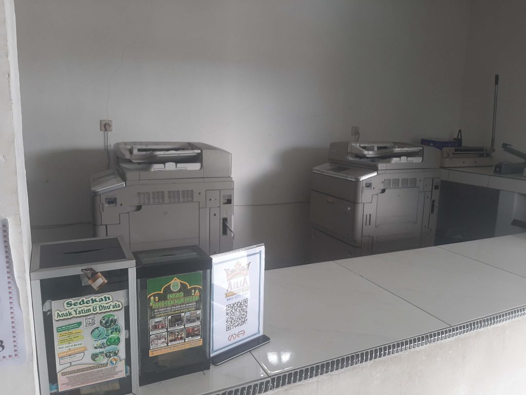 撮影のための文章を印刷