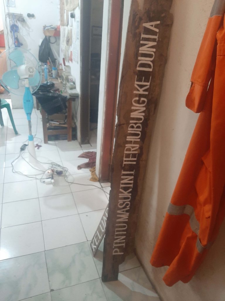 撮影のための看板